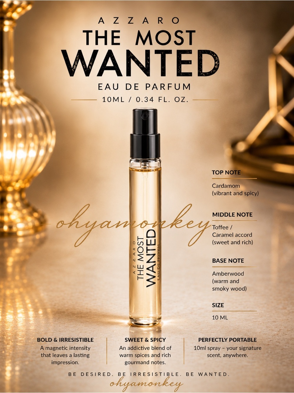 Azzaro Wanted for Men EDP 10ml